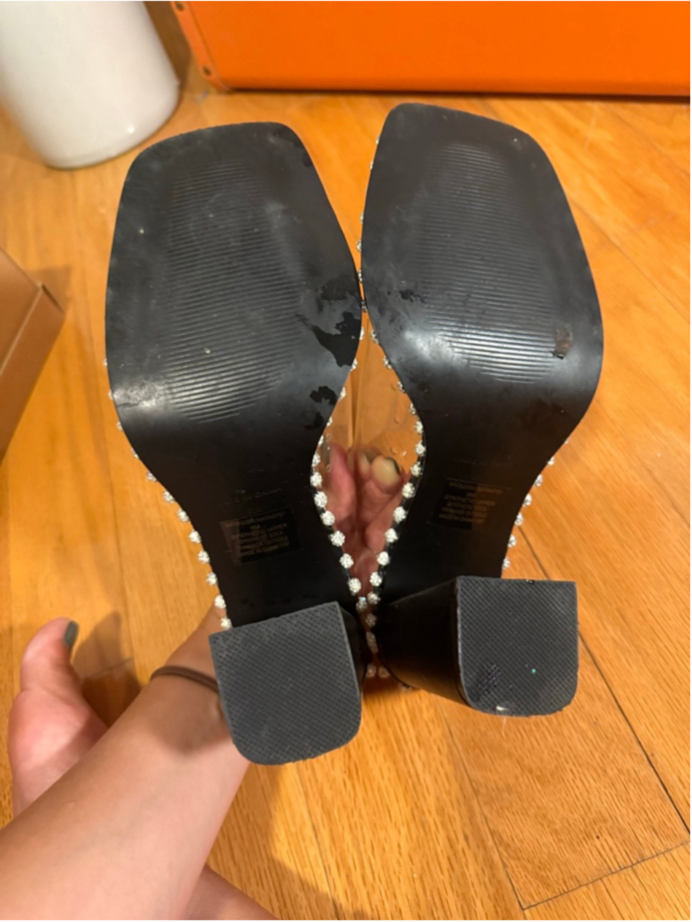 Preowned, Woman’s Steve Madden Neila heeled mules, size 9 - Picture 5 of 5